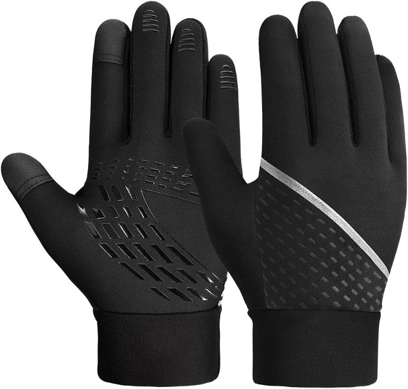Photo 1 of (2 PACK) aopow Kid Gloves Kids Touchscreen Gloves - Winter Warm Cold Weather Gloves Touch Screen Running Gloves Thermal Riding Cycling Gloves for Boys Girls