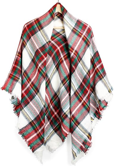 Photo 1 of Plaid Scarf Women Pashmina Wrap Large Warm Soft Shawl Winter Fall Scarves