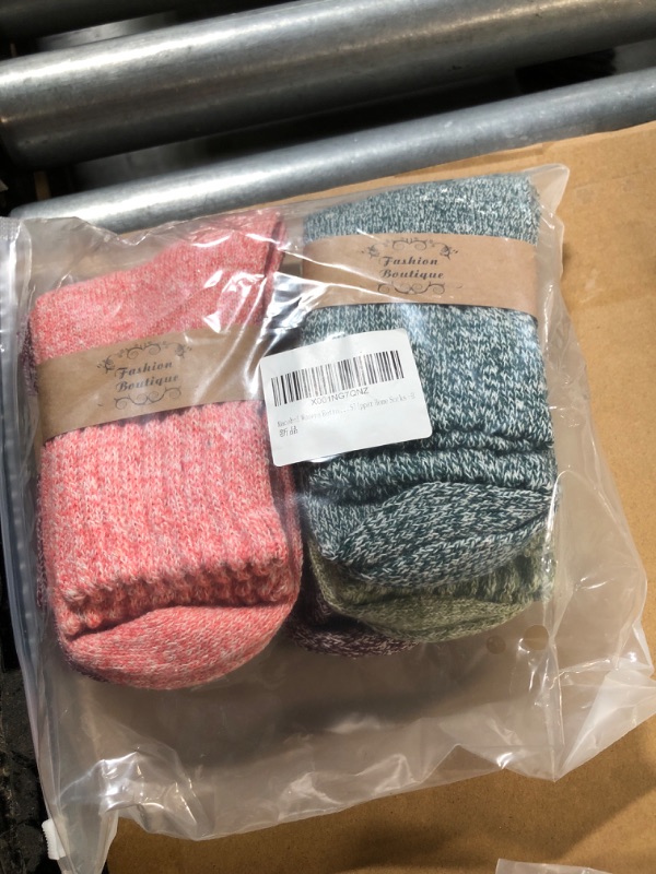 Photo 1 of Macochoi Womens Fuzzy Socks Winter Warm Soft Slipper Socks 4 Pack