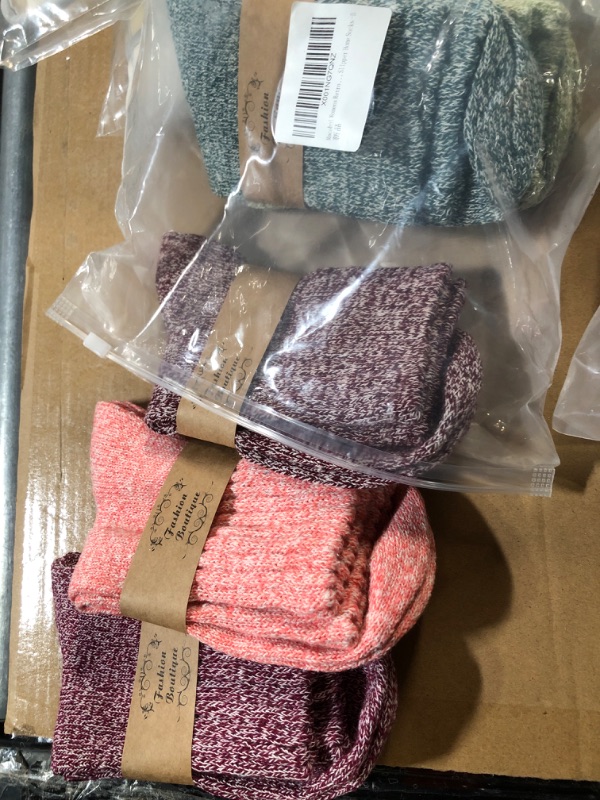 Photo 2 of Macochoi Womens Fuzzy Socks Winter Warm Soft Slipper Socks 4 Pack