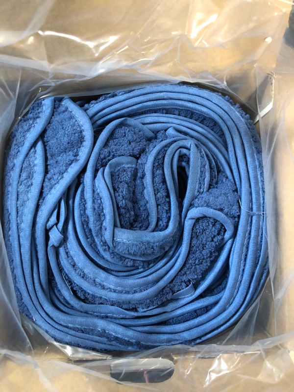 Photo 1 of 6 Piece Navy Bath Towel Set 28"x55"  100% POLYESTER