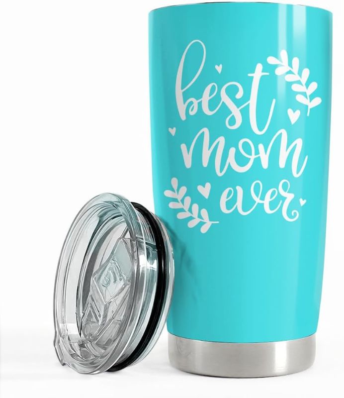 Photo 1 of  Mom Gifts, Floral Mom Tumbler with Lid 20 oz Stainless Steel, Mom Travel Mug, Best Mom Ever Cup, Mama Coffee Mug, Christmas Gifts for Women Wife Mom Best Mom Ever 1