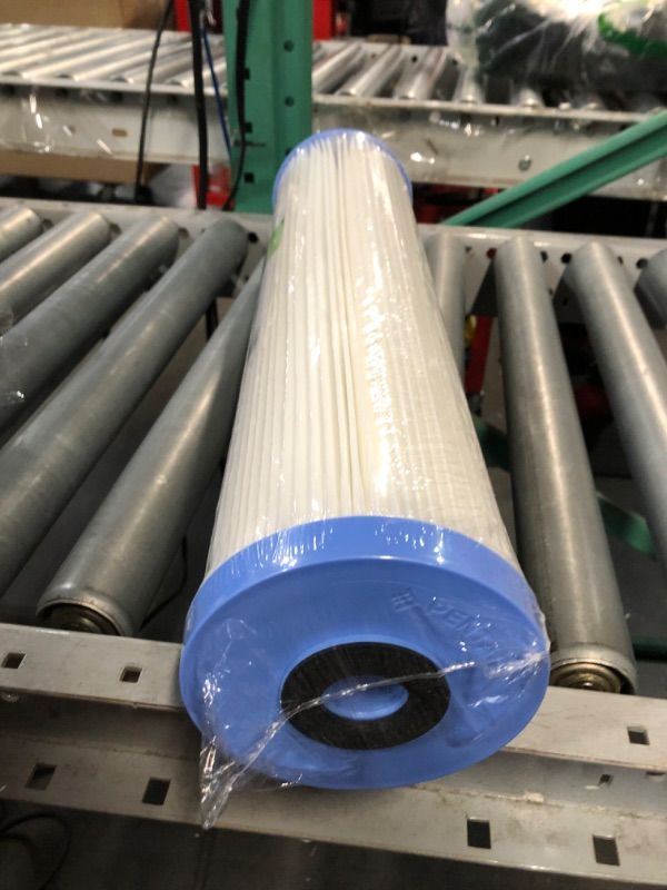 Photo 1 of Pentair Pentek R30-BB Big Blue Sediment Water Filter, 10-Inch, Whole House Pleated Polyester Filter Cartridge, 10" x 4.5", 30 Micron 10" x 4.5" 1 Count (Pack of 1)