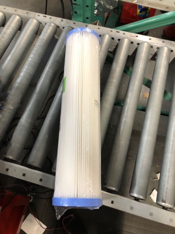 Photo 1 of Pentair Pentek R30-BB Big Blue Sediment Water Filter, 10-Inch, Whole House Pleated Polyester Filter Cartridge, 10" x 4.5", 30 Micron 10" x 4.5" 1 Count (Pack of 1)