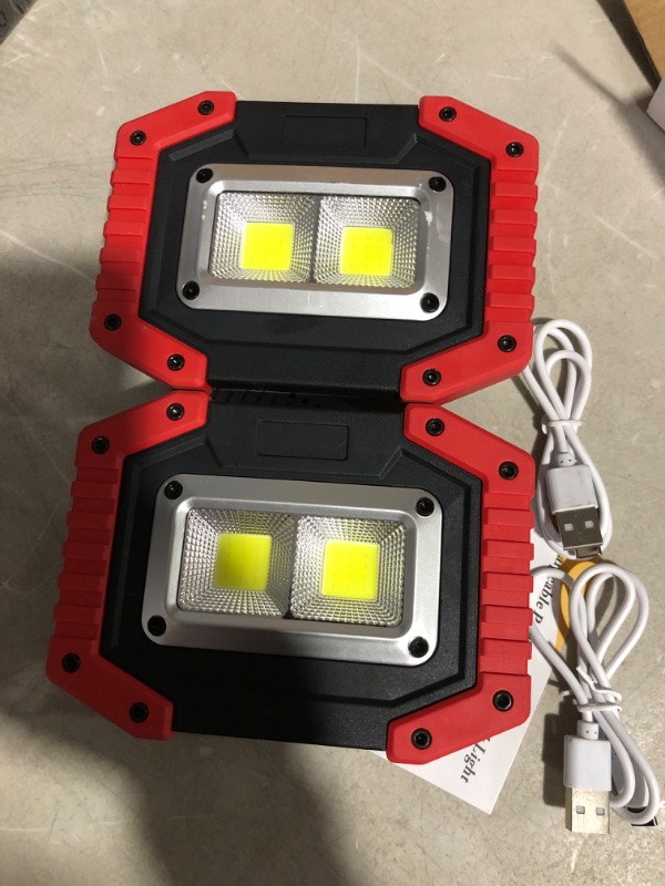 Photo 2 of * sold for parts only * 
OTYTY Work Light Rechargeable, LED Work Light Portable Flood Lights Magnetic LED Light for Outdoor