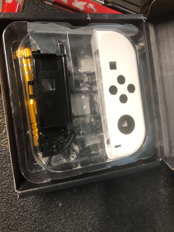 Photo 1 of eXtremeRate Soft Touch Grip White Joycon Handheld Controller Housing with Full Set Buttons, DIY Replacement Shell Case for Nintendo Switch & Switch OLED Model Joy-Con – Console Shell NOT Included