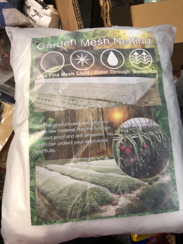 Photo 1 of Garden Netting, Ultra Fine Garden Mesh Netting 10x33Ft Greenhouse Protection Net,
