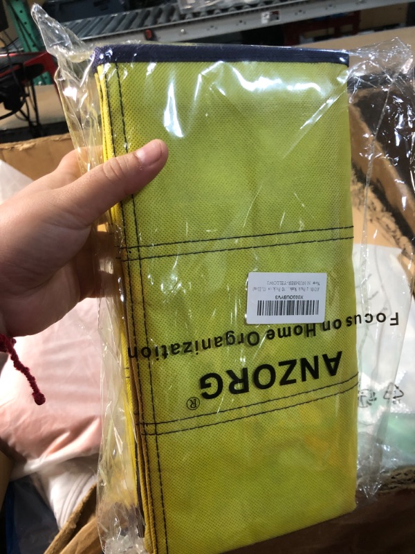 Photo 1 of ANZORG 2 Pack Numbered Classroom Phone Organizer Calculator Holder Storage Over Door Hanging School Pocket Chart with 30 Pockets (Yellow)