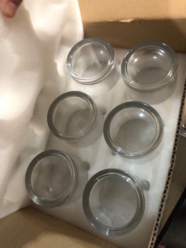 Photo 1 of Clear Glass Cylinder Vase Bulk,Glass Flower Vase Centerpieces?Hurricane Floating Candle Holder Vase for Home Decoration,Wedding Centerpieces,Party Event,4 inch ×4 inch,6 Pack