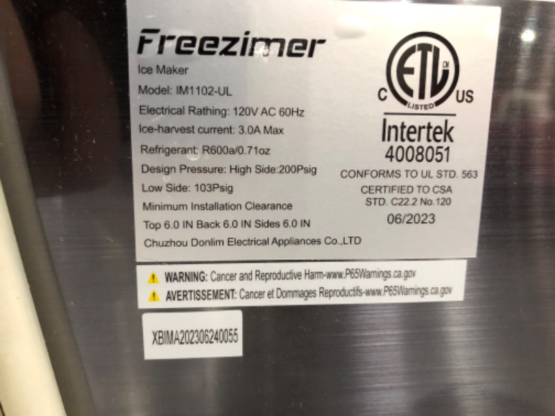 Photo 7 of ***HEAVILY USED AND DIRTY - POWERS ON - UNABLE TO TEST FURTHER***
Dreamiracle IceMonster N1 Pro Max | 33lbs Thick Insulation Inlet Waterline Self-Cleaning Nugget Ice Make