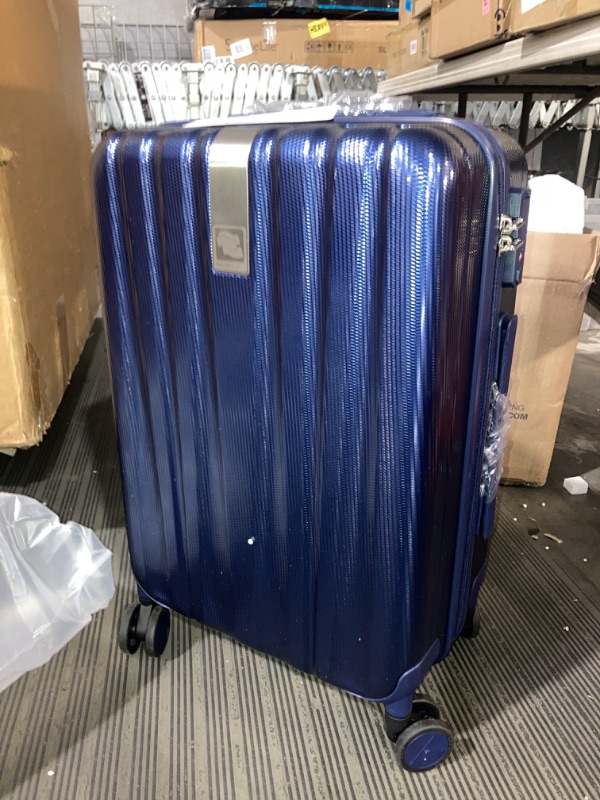 Photo 3 of (READ FULL POST) Hanke 20 Inch Carry On Luggage 22x14x9 Airline Approved Lightweight PC Hard Shell Suitcases with Wheels Tsa Luggage Rolling Suitcase Travel Luggage Bag for Weekender(Dark Blue)

