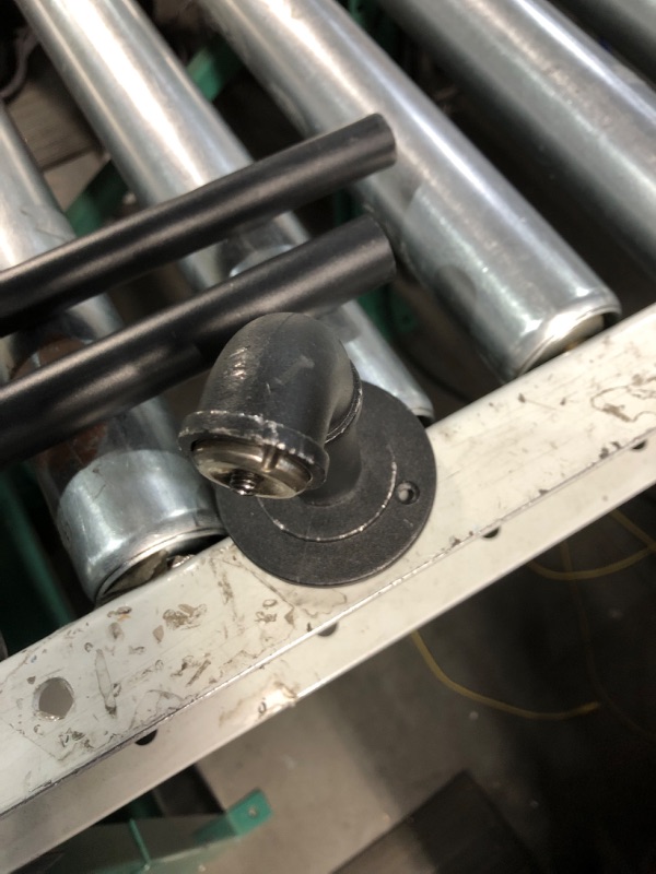 Photo 1 of **MINOR DAMAGE**
Rustic Curtain Rod, Industrial Curtain Rods for Windows 66 to 120 Inches Black 72-144 inches
