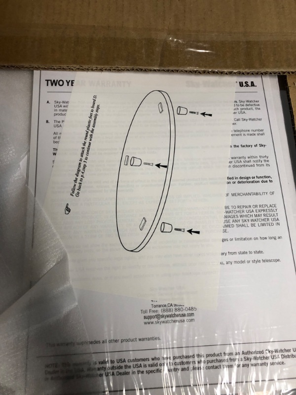 Photo 2 of **BOX 1 OF 2**INCOMPLETE*READ NOTES BELOW**
Sky Watcher Classic 200 Dobsonian 8-inch Aperature Telescope – Solid-Tube – Simple, Traditional Design – Easy to Use