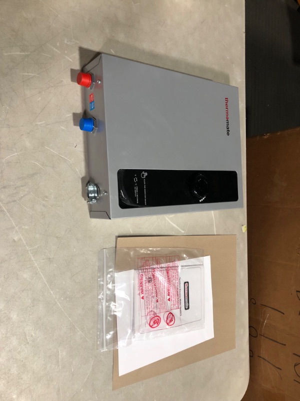 Photo 6 of ***USED - UNABLE TO TEST***
thermomate Electric Tankless Water Heater, 11kW at 240 Volt, On Demand Instant Hot Water Heater, Self Modulating Energy Saving, Save Space, 2.15GPM at 35°F Rise 240V/11kW