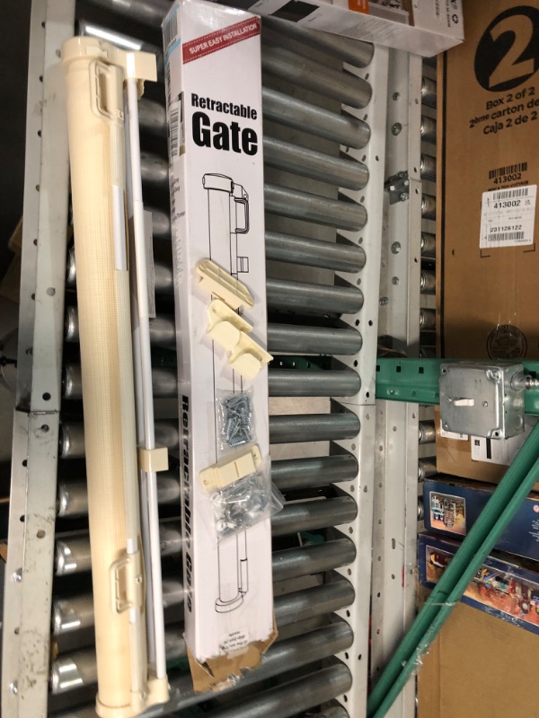 Photo 1 of 110 Inch Extra Wide Retractable Baby Gate for Large Openings