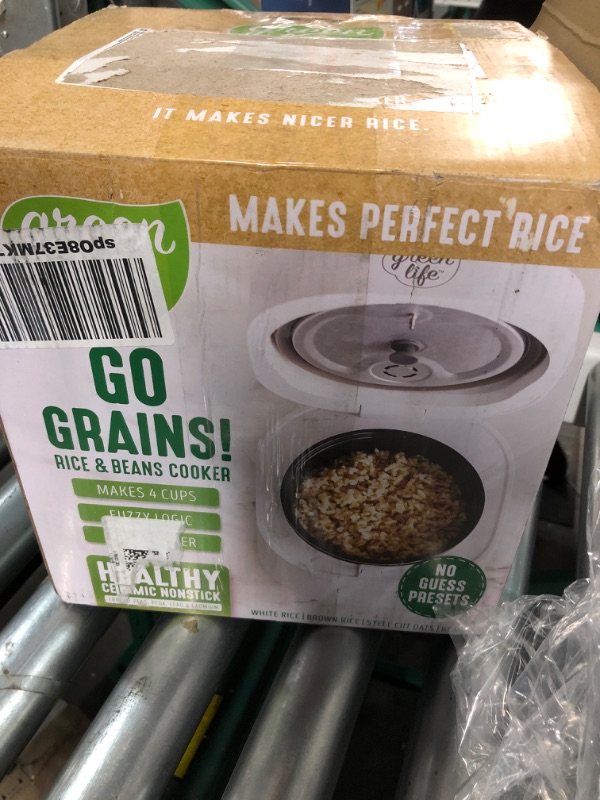 Photo 4 of **MISSING PIECES**
GreenLife Healthy Ceramic Nonstick 4-Cup Rice Beans Oats and Grains Cooker