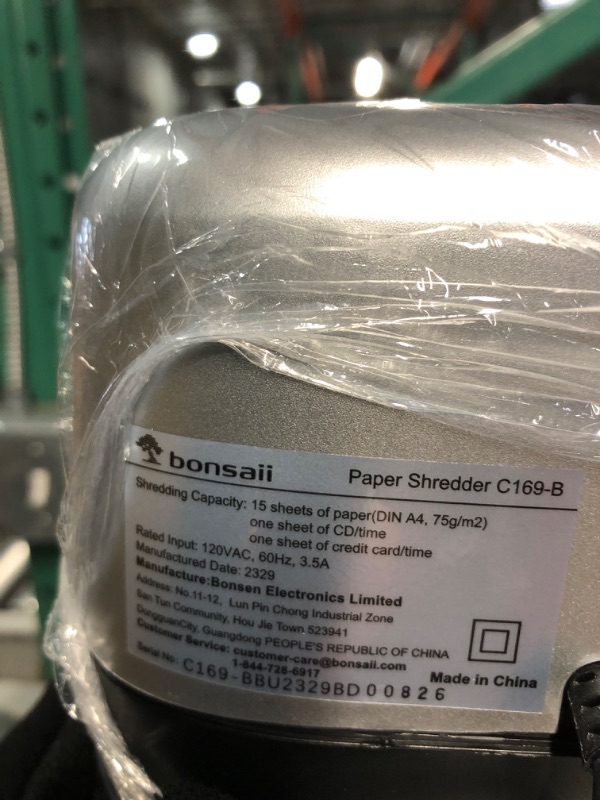 Photo 4 of Bonsaii 15-Sheet Office Paper Shredder