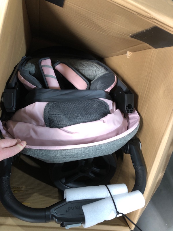 Photo 3 of Baby Trend Skyline 35 Travel System, Starlight Pink Starlight Pink Skyline 35 Travel System