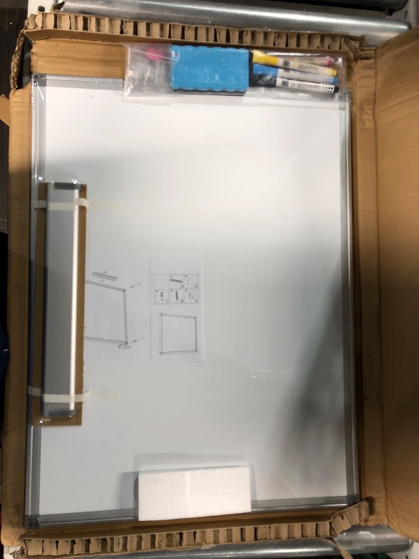 Photo 2 of AMUSIGHT Magnetic Whiteboard, 24" x 18" Dry Erase Board 