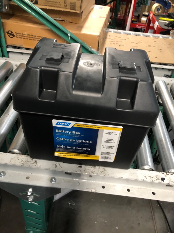 Photo 5 of Camco Heavy Duty Battery Box with Straps and Hardware 