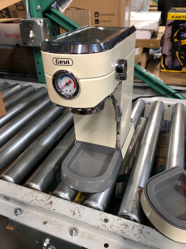 Photo 1 of * important * see clerk notes *
Gevi 20 Bar Professional Espresso Machine with 35 Precise Grind Settings Combos Commercial Espresso Machines & Coffee Makers Ivory Beige