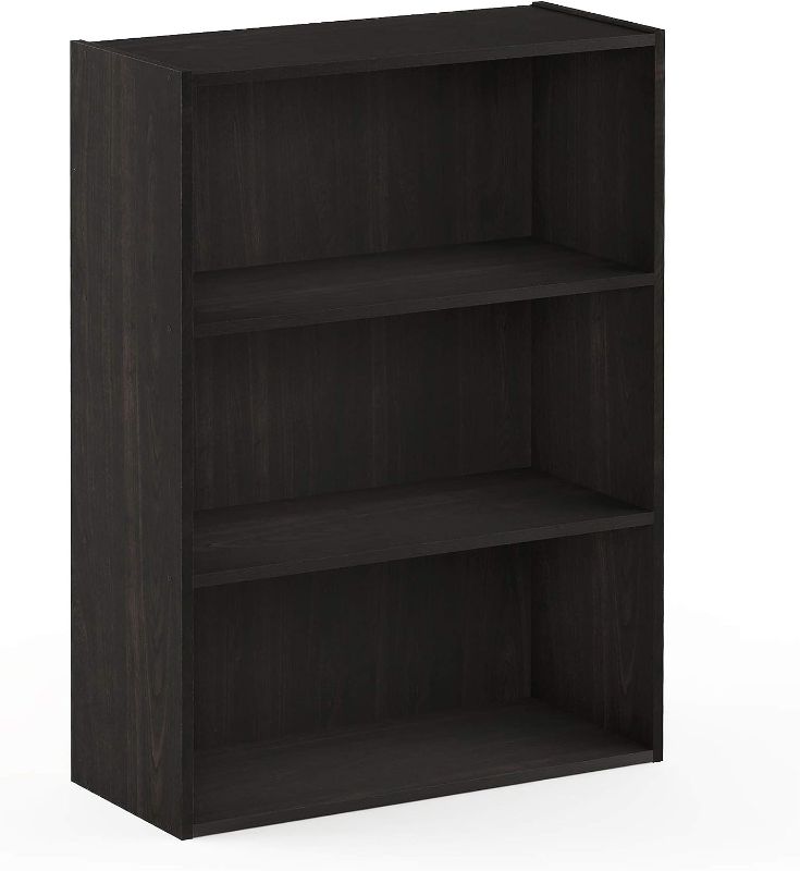 Photo 1 of **DAMAGE**
Furinno Pasir 3-Tier Open Shelf Bookcase, Brown