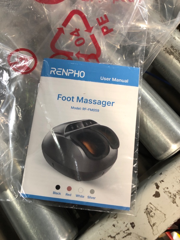 Photo 5 of RENPHO Foot Massager Machine with Heat, Fits Feet Up to Men Size 12 Black