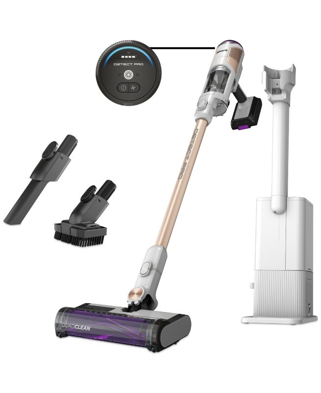 Photo 6 of **READ NOTES BEOW***Shark Detect Pro Auto-Empty Bagless Cordless HEPA Filter Stick Vacuum System QuadClean Multi-Surface Brushroll in White IW3511