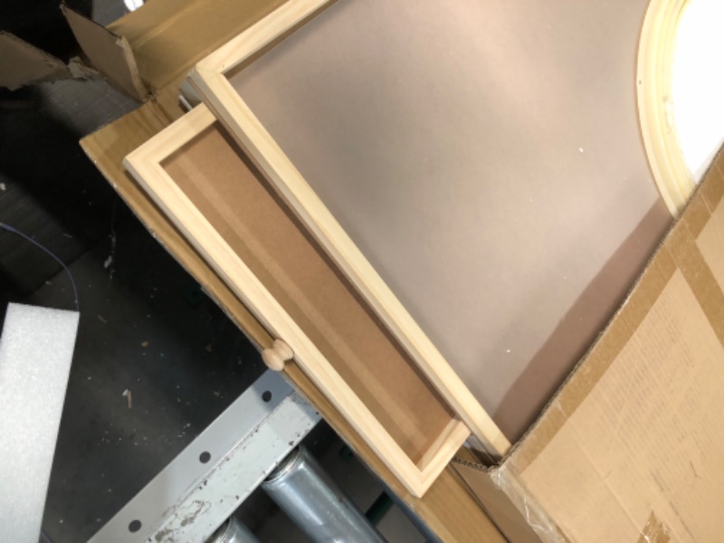 Photo 1 of **1 DRAWER HANDLE BROKEN**
ENERIDIO Wooden Puzzle Table with 6 Drawers and Cover, 40 "x 28", can Hold 2000 Pieces 