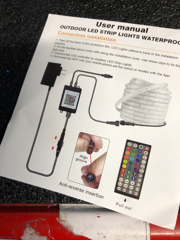 Photo 1 of **SEE NOTES**
Outdoor LED Strip Lights Waterproof