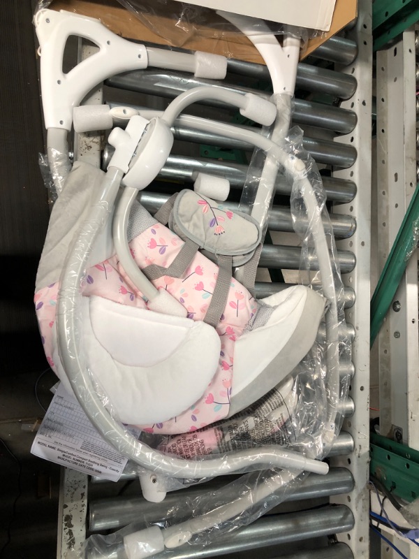 Photo 2 of [READ NOTES]
Ingenuity SimpleComfort Lightweight Multi-Direction Compact Baby Swing - 6 Speeds, Nature Sounds & Vibrations - Cassidy (Pink) 1 Count