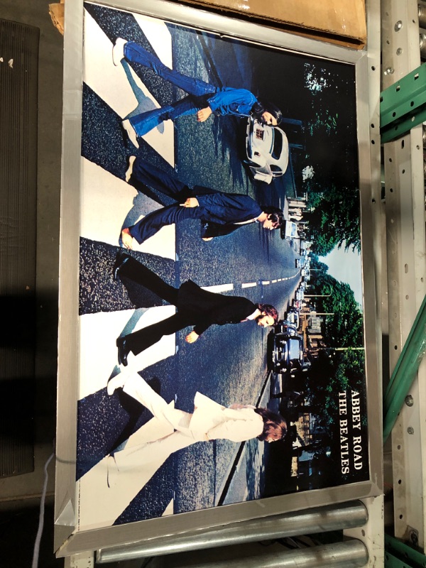 Photo 2 of **FRAME DAMAGED**
Trends International Beatles-Abbey Road Wall Poster, 22.375" x 34", Silver Framed Version 22.375" x 34" Silver Framed Version