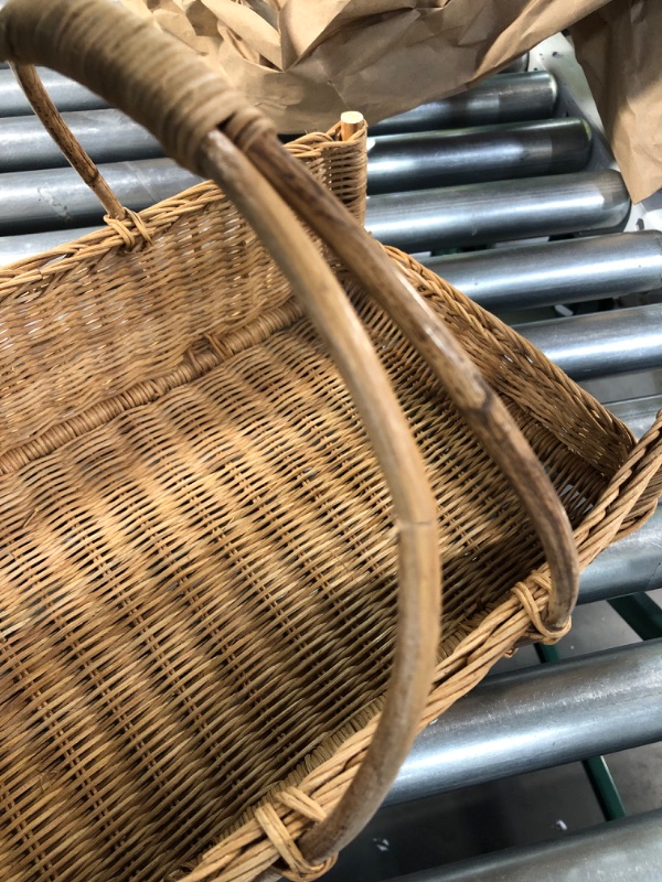 Photo 1 of **DAMAGE**
Creative Co-Op Decorative Rattan Hanging, Natural Basket