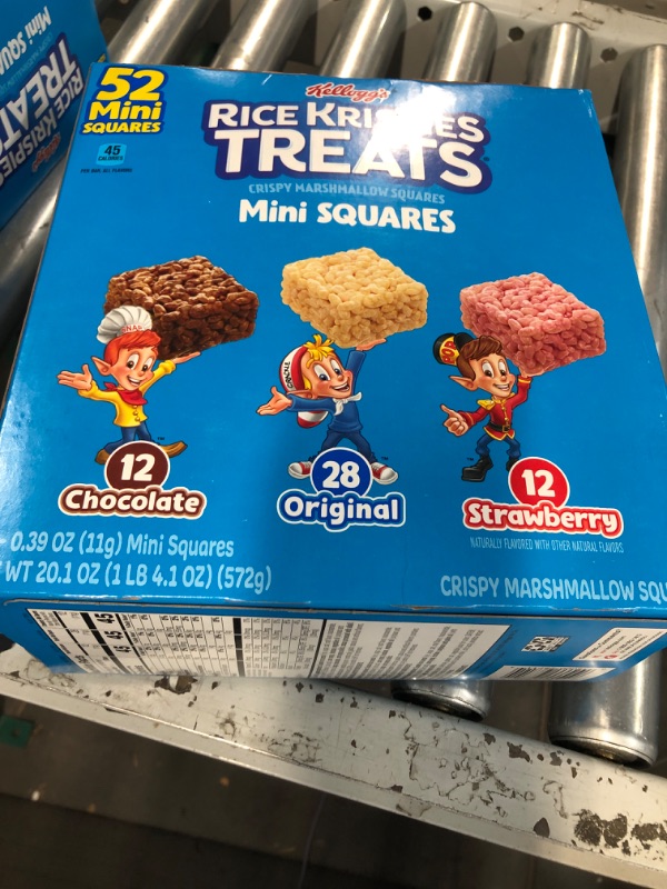 Photo 2 of **BEST BY 5/11/24Rice Krispies Treats Mini Squares, Kids Snacks, Lunch Snacks, Variety Pack, 20.1oz Box (52 Bars)