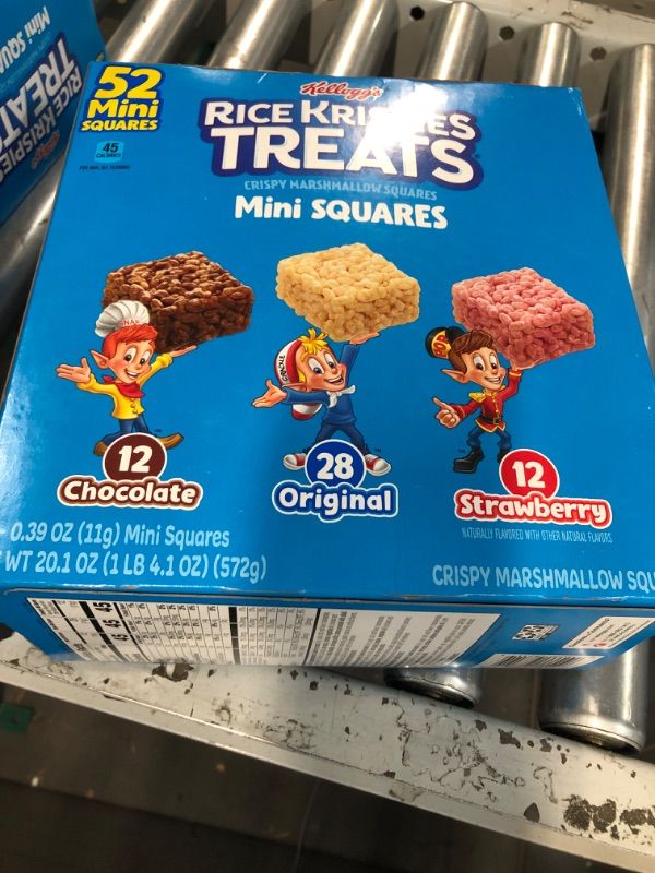 Photo 2 of **BEST BY 5/11/24 Rice Krispies Treats Mini Squares, Kids Snacks, Lunch Snacks, Variety Pack, 20.1oz Box (52 Bars)