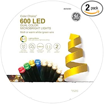 Photo 1 of GE StayBright® Color Choice Multifunction LED MicroBright Lights, 600ct, Multi/Warm White