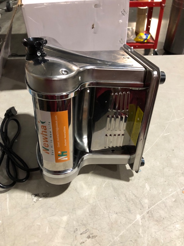 Photo 7 of ***USED - DIRTY - UNABLE TO TEST - MIGHT BE MISSING PARTS***
Newhai Electric Pasta Maker Family Noodle Making Machine Dough Roller 2.5mm