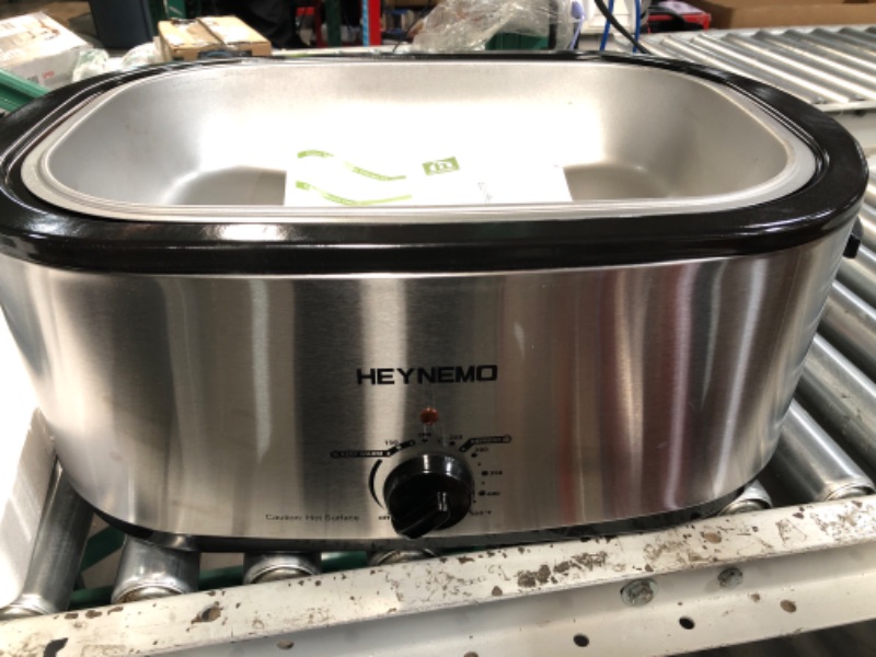 Photo 6 of **NO POWER / PARTS ONLY**
Roaster Oven, 24Qt Electric Roaster Oven, Turkey Roaster Oven Buffet with Self-Basting Lid, Removable Pan, Cool-Touch Handles, 1450W Stainless Steel Roaster Oven, Silver 24QT Silver