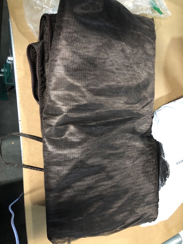 Photo 3 of 
Gazebo Universal Replacement Mosquito Netting – Hugline 8' x 8' Outdoor Mesh Netting Screen 4-Panel Sidewall Curtain with Zipper (Brown)