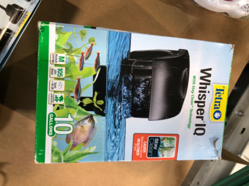 Photo 1 of **parts only**
Tetra Whisper IQ Power Filter 10 Gallons, 105 GPH, with Stay Clean Technology 10-Gallon