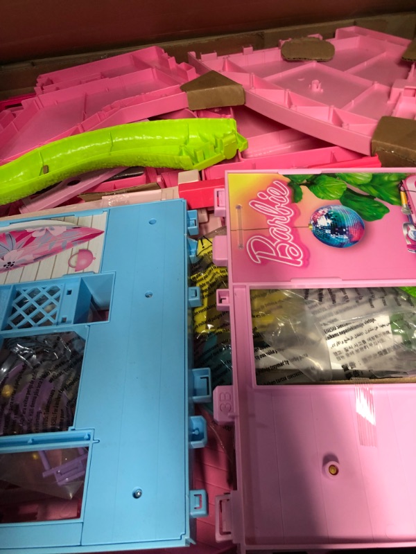 Photo 6 of Barbie Dreamhouse 2023, Pool Party Doll House with 75+ Pieces and 3-Story Slide, Barbie House Playset, Pet Elevator and Puppy Play Areas?