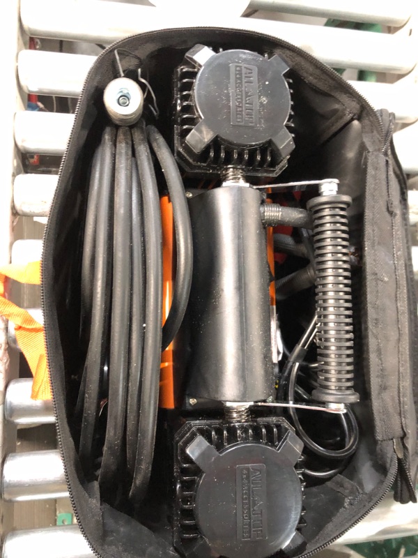Photo 1 of ALL-TOP Heavy Duty Portable 12V Air Compressor Kit Inflate 180L (6.35Ft³)/Min Max 150PSI Metal Heat Dissipation ensures Duty Job for Pros Includes a 1680D Rugged Carry Bag for 4x4 Vehicle
