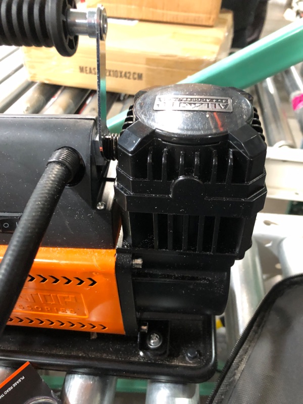 Photo 1 of ALL-TOP Heavy Duty Portable 12V Air Compressor Kit Inflate 180L (6.35Ft³)/Min Max 150PSI Metal Heat Dissipation ensures Duty Job for Pros Includes a 1680D Rugged Carry Bag for 4x4 Vehicle