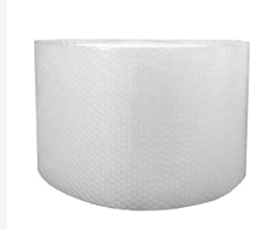 Photo 1 of Amazon Basics Perforated Bubble Cushioning Wrap - Small 3/16", 12-Inch x 175-Foot Long Roll & Amazon Basics Moving Boxes