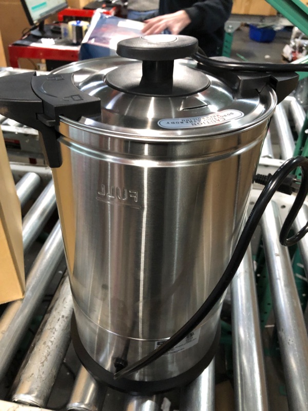 Photo 3 of (USED/SEE NOTES) SYBO 2022 UPGRADE SR-CP-50B Commercial Grade Stainless Steel Percolate Coffee Maker Hot Water Urn for Catering, 50-Cup 8 L, Metallic