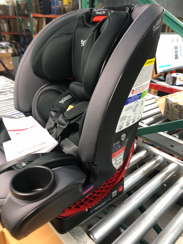 Photo 5 of Britax One4Life Convertible Car Seat, 10 Years of Use from 5 to 120 Pounds, Converts from Rear-Facing Infant Car Seat to Forward-Facing Booster Seat, Machine-Washable Fabric, Onyx Stone