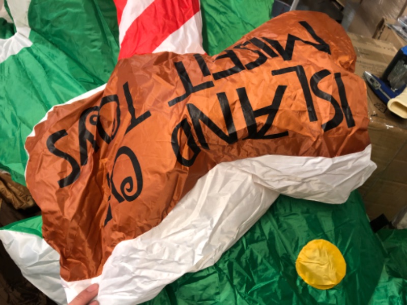 Photo 1 of Gemmy Airblown Inflatable 10' Rudolph The Red Nosed Reindeer King Moonracer and Island of Misfit Toys Scene