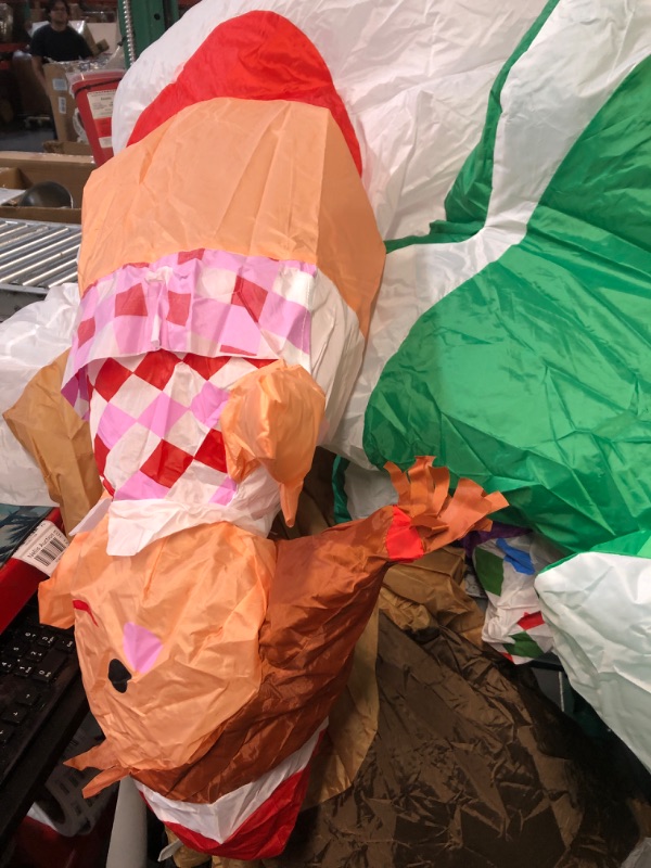 Photo 1 of Gemmy Airblown Inflatable 10' Rudolph The Red Nosed Reindeer King Moonracer and Island of Misfit Toys Scene