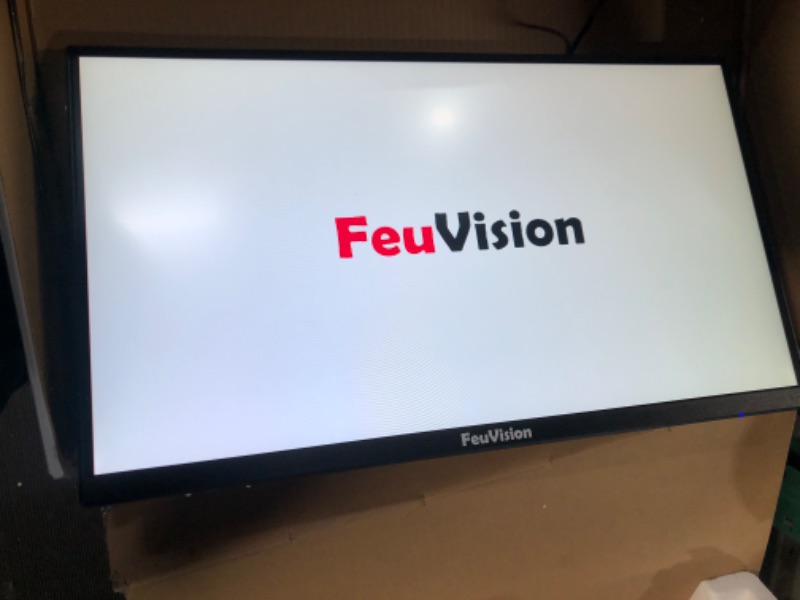 Photo 3 of FeuVision 22 inch Monitor 1080p Full HD, Gaming & Office Computer Monitor, 3-Sided Frameless & Ultra Slim, 75Hz, VESA Mountable, VA Panel, 99% sRGB, Adaptive Sync, HDMI & VGA, Built-in Speakers 22inch 75Hz