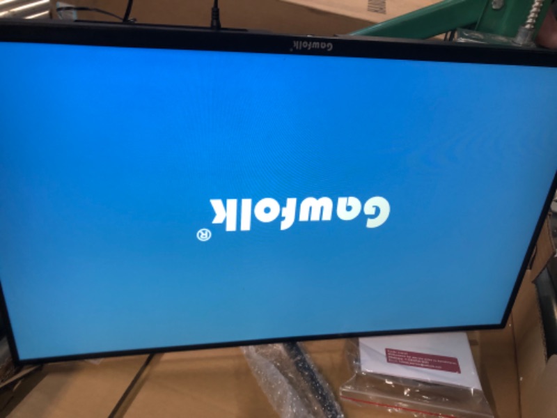 Photo 2 of Gawfolk 24” Curved Monitor 75Hz Full HD 1080P, Computer Display with AMD FreeSync HDMI VGA PC Monitor Ultra-Thin Zero Frame- Machine Black 24 inch 75Hz